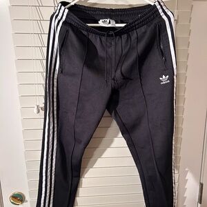 Addidas track suit pants, elastic waistband